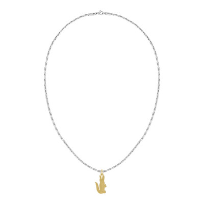 Chaine LACOSTE arthor acier inoxydable bicolore