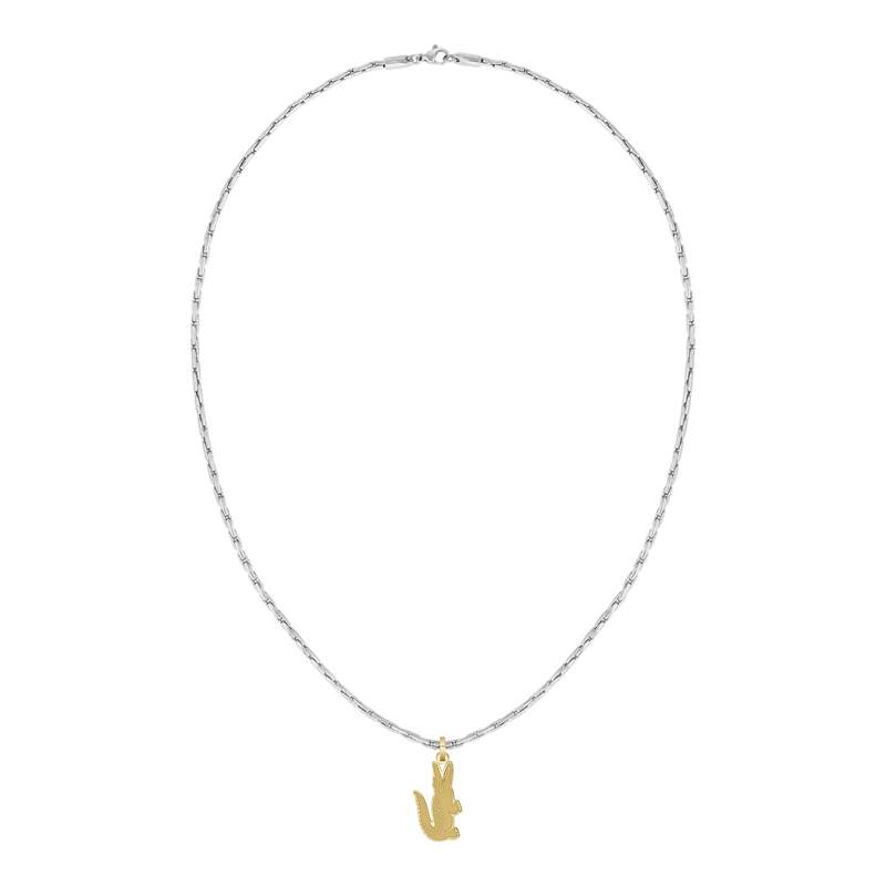 Chaine LACOSTE arthor acier inoxydable bicolore - vue 1