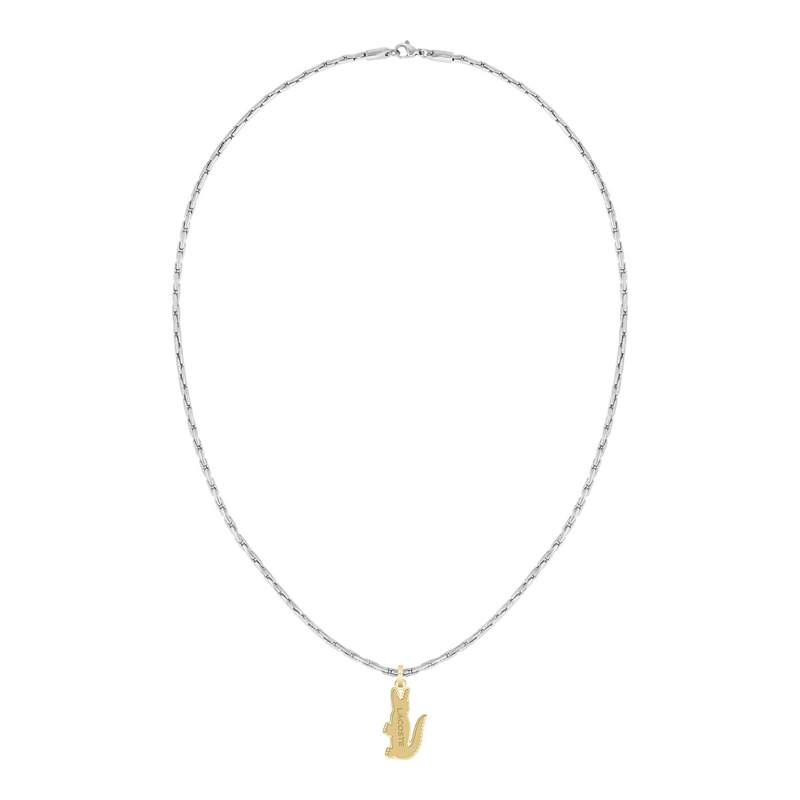 Chaine LACOSTE arthor acier inoxydable bicolore - vue 3