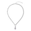 LACOSTE crocodile stainless steel necklace - view V1