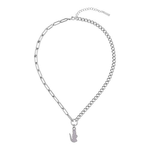 LACOSTE crocodile stainless steel necklace
