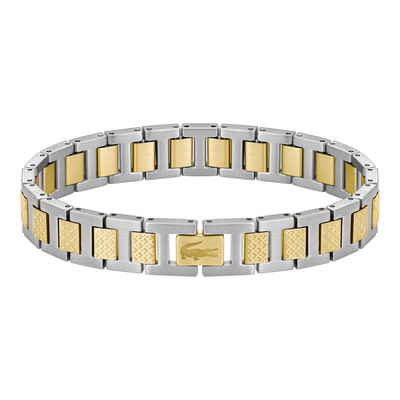 LACOSTE METROPOLE two-tone stainless steel bracelet