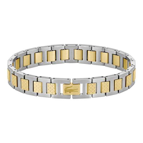 LACOSTE METROPOLE armband van tweekleurig roestvrij staal