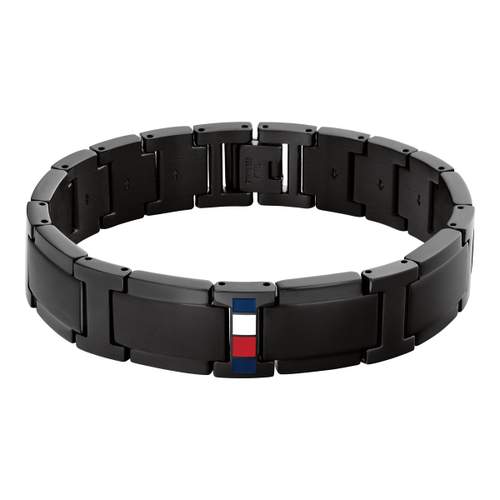 Bracelet TOMMY HILFIGER ADJUSTABLE CHAIN acier noir