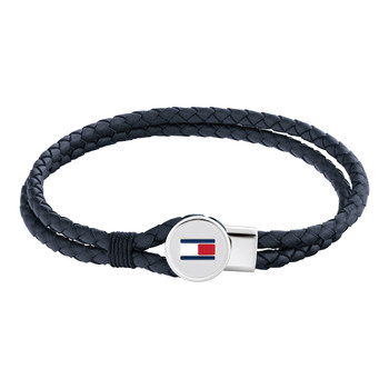 Bracelet TOMMY HILFIGER JAMESON cuir bleu