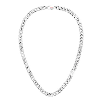 Chaine TOMMY HILFIGER bruce leather acier