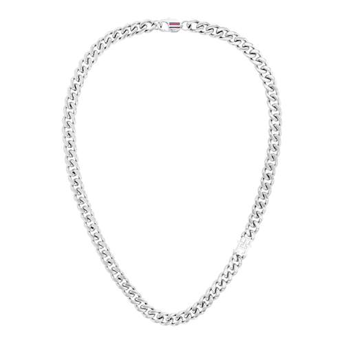 Chaine TOMMY HILFIGER bruce leather acier