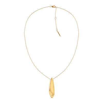 CALVIN KLEIN distinctive icons gold-plated steel necklace