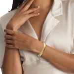 Bracelet CALVIN KLEIN DISTINCTIVE ICONS acier doré - vue porté 1