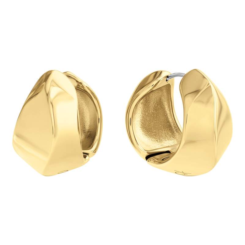 Boucles d'oreille CALVIN KLEIN DISTINCTIVE ICONS acier doré - vue 1