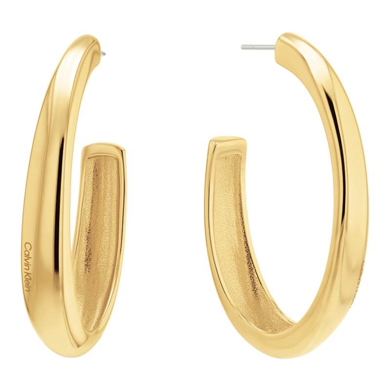 Boucles d'oreilles CALVIN KLEIN DISTINCTIVE ICONS acier doré - vue 1