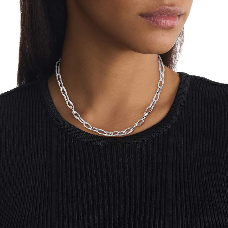 Chaine CALVIN KLEIN distinctive icons acier - vue porté 1
