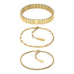 Bracelets CALVIN KLEIN REFINED ESSENTIALS acier doré - vue 1