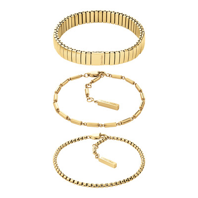 Bracelets CALVIN KLEIN REFINED ESSENTIALS acier doré