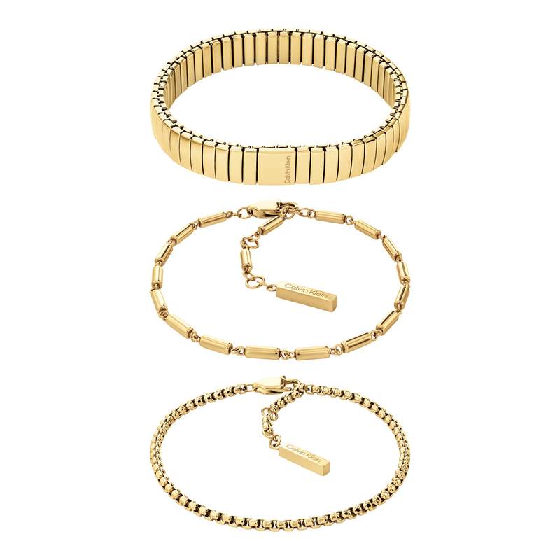 Bracelets CALVIN KLEIN REFINED ESSENTIALS acier doré - vue 1