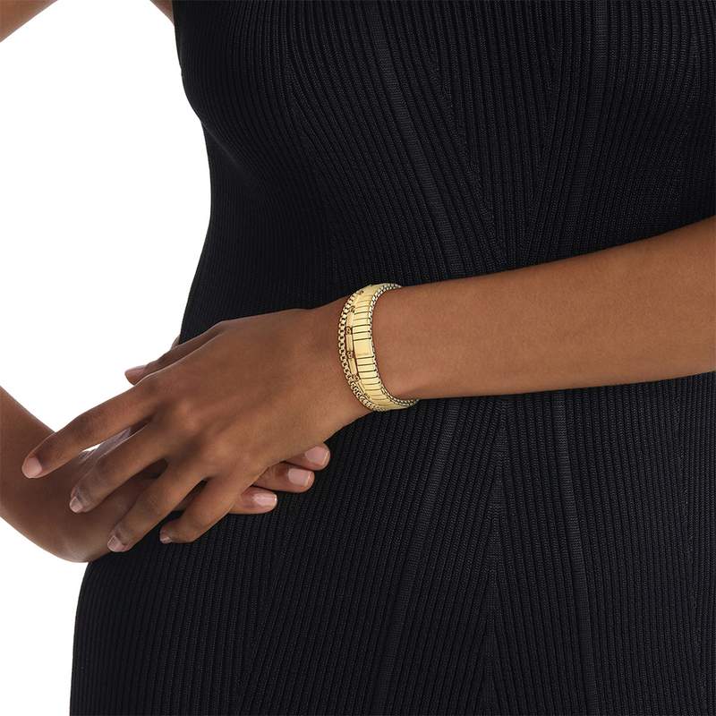 Bracelets CALVIN KLEIN REFINED ESSENTIALS acier doré - vue porté 1