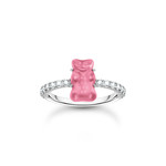 Bague THOMAS SABO Haribo rose argent et zirconium - vue 1