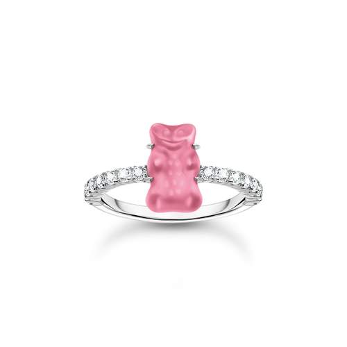 THOMAS SABO Haribo pink silver and zirconium ring