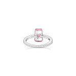 Bague THOMAS SABO Haribo rose argent et zirconium - vue 3
