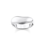 Bague THOMAS SABO argent goutte organique - vue 1