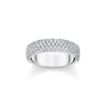 Bague THOMAS SABO argent et zirconium - vue 1