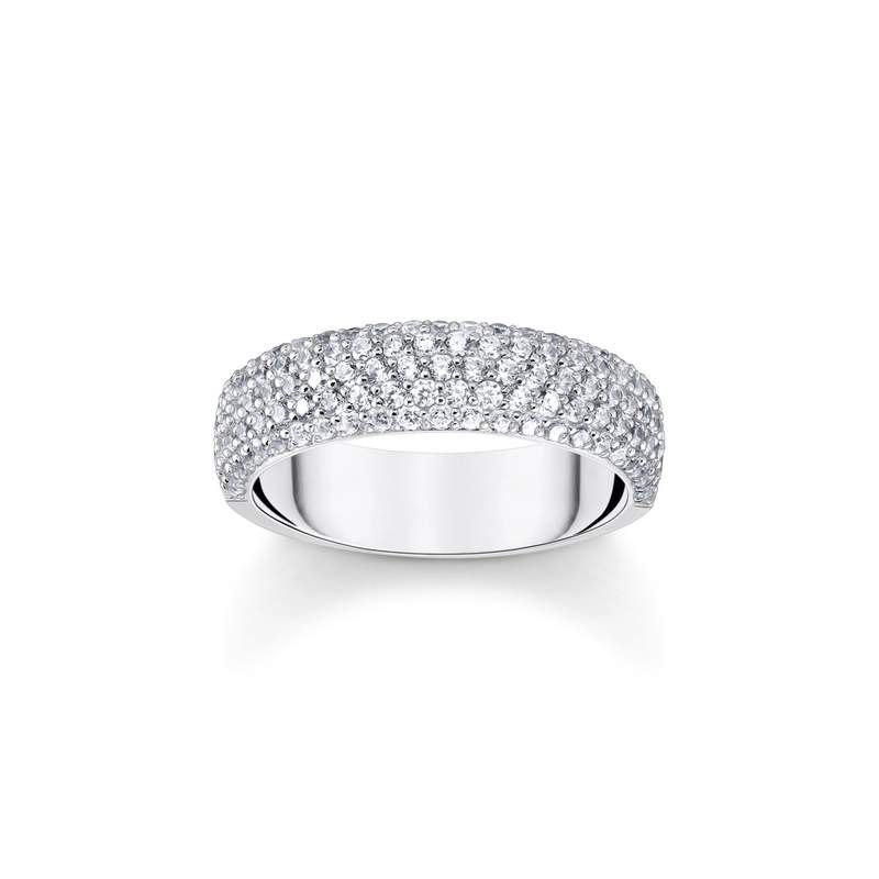 Bague THOMAS SABO argent et zirconium - vue 1