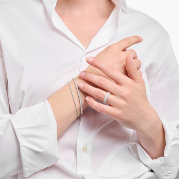 THOMAS SABO ring van zilver en zirkonium