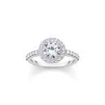 Bague argent gris - vue 1