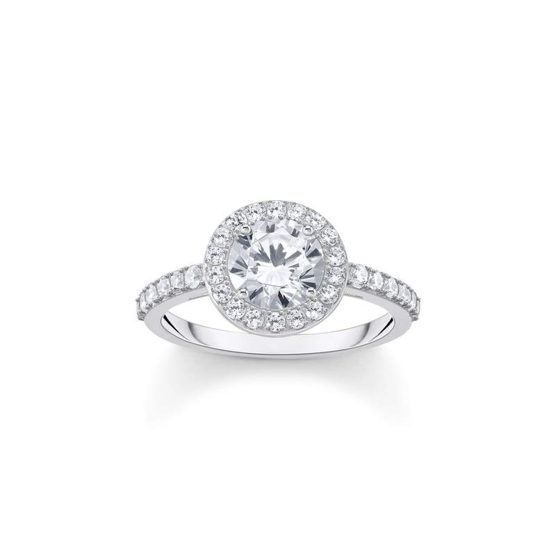 Bague argent gris - vue 1