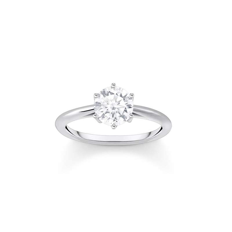 Bague argent gris - vue 1