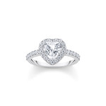 Bague argent gris - vue 1