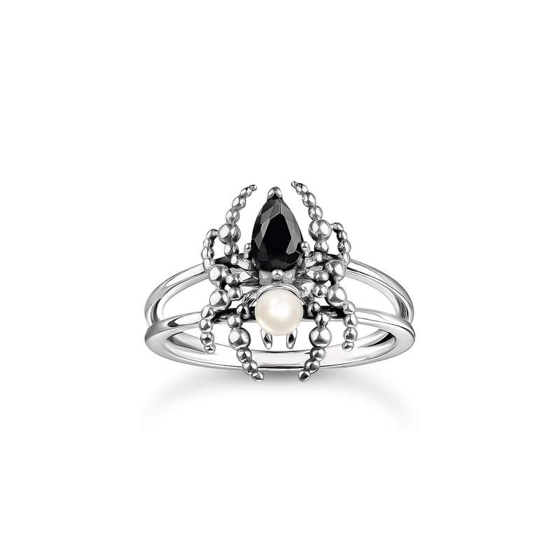 Bague argent gris - vue 1