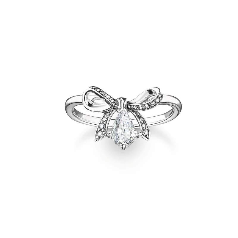 Bague argent gris - vue 1