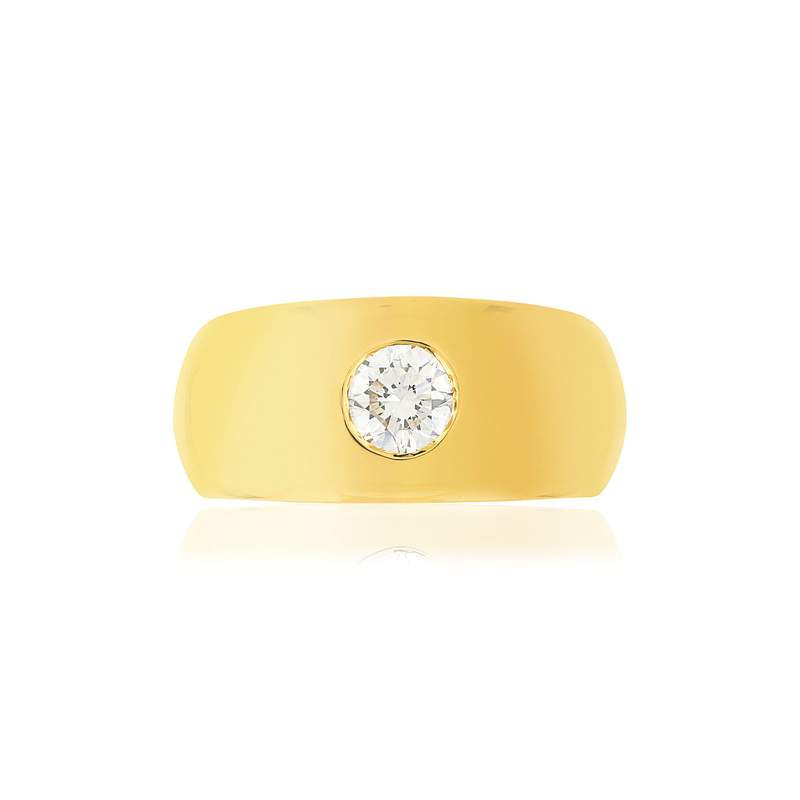 Solitaire or diamant 0.65 ct hsi1 - vue 3