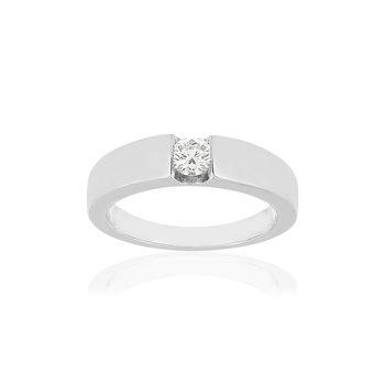 Solitaire or blanc 0.16 carat hsi