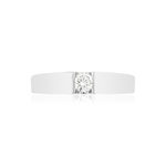 Solitaire or blanc 0.16 carat hsi - vue 3