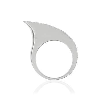 Bague or blanc diamants