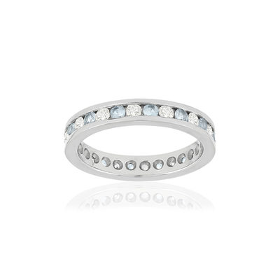 Alliance or blanc diamants topazes