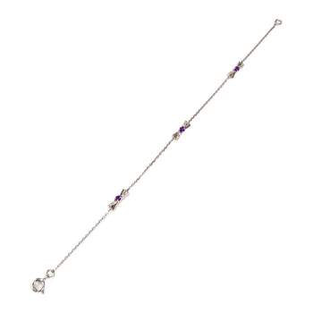 Armband witgoud 750 stenen