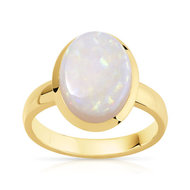 Bague or 375 jaune opale