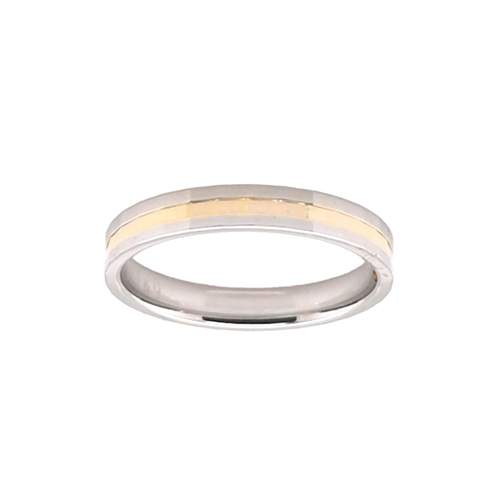 Two gold wedding band 375