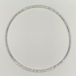 Second hand gold 750 white diamonds bangle - view 3