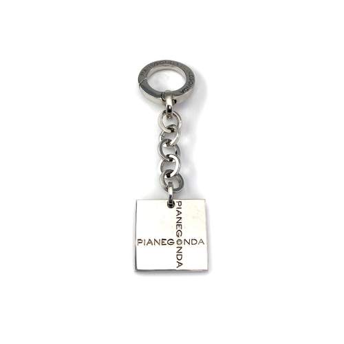 Tweedehands Pianegonda sleutelhanger zilver 925 diamant