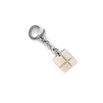 Pianegonda second hand silver keyring 925 diamonds - view 3