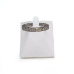 Bague d'occasion or 750 blanc tour complet diamants - vue 1