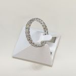 Bague d'occasion or 750 blanc tour complet diamants - vue 2