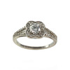 Bague d'occasion or 750 blanc diamants - vue V1