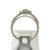 Bague d'occasion or 750 blanc diamants - vue V3