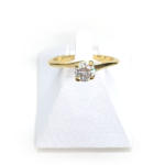 Solitaire d'occasion or 750 jaune diamant - vue 1