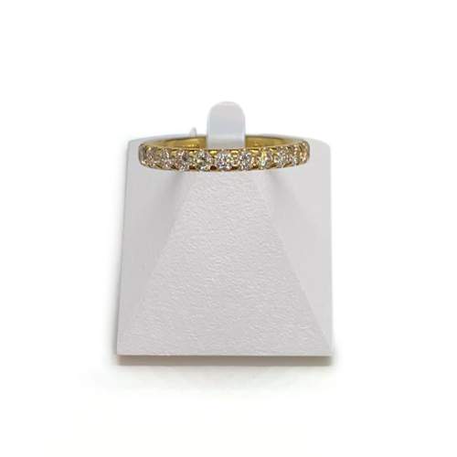Bague d'occasion or 750 jaune tour complet diamants